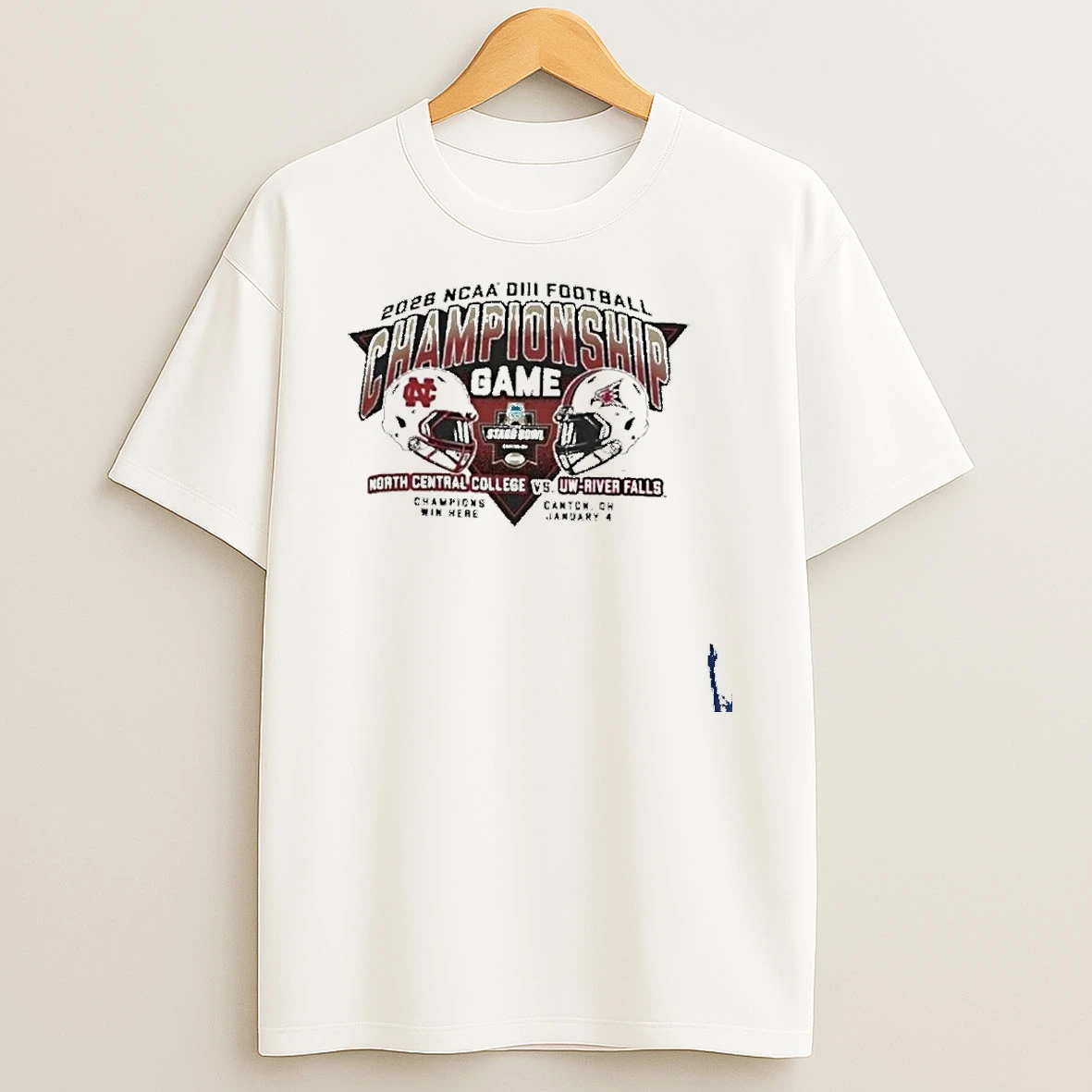 Diii Football Championship North Central College Vs Uw River Falls T Shirt