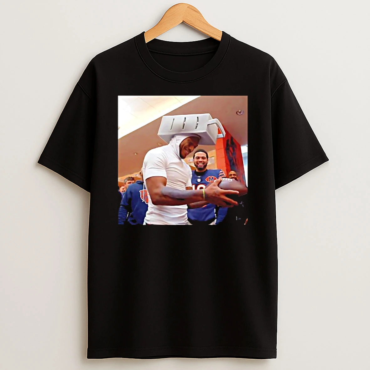 Dj Moore Wearing Cheese Grater Chicago Bears T Shirt