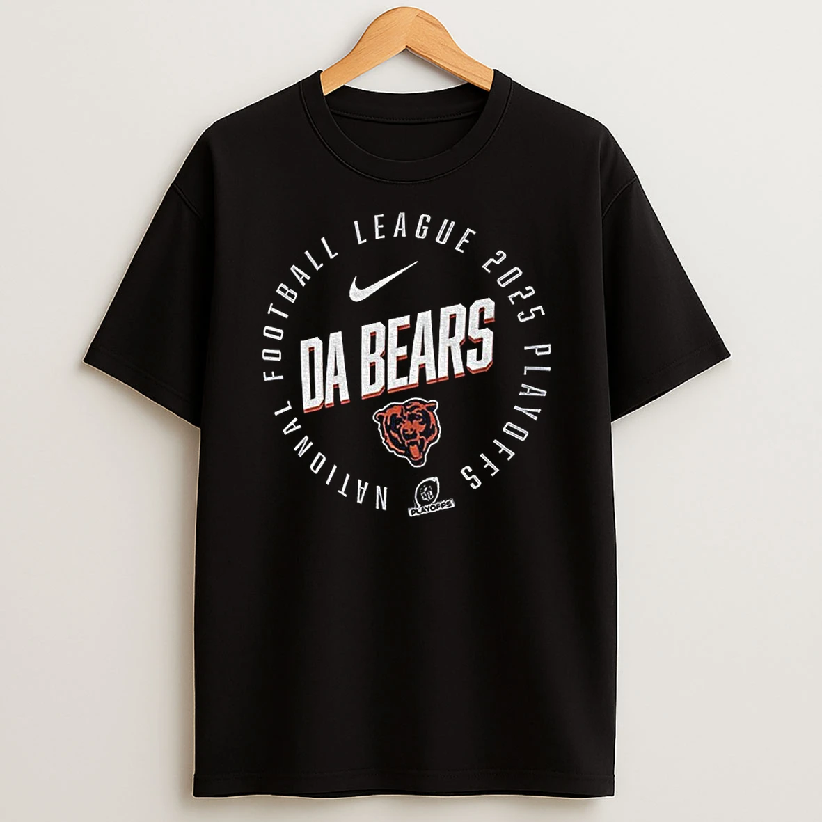 Da Bears National Football League 2025 Playoffs Chicago Bears Football T Shirt