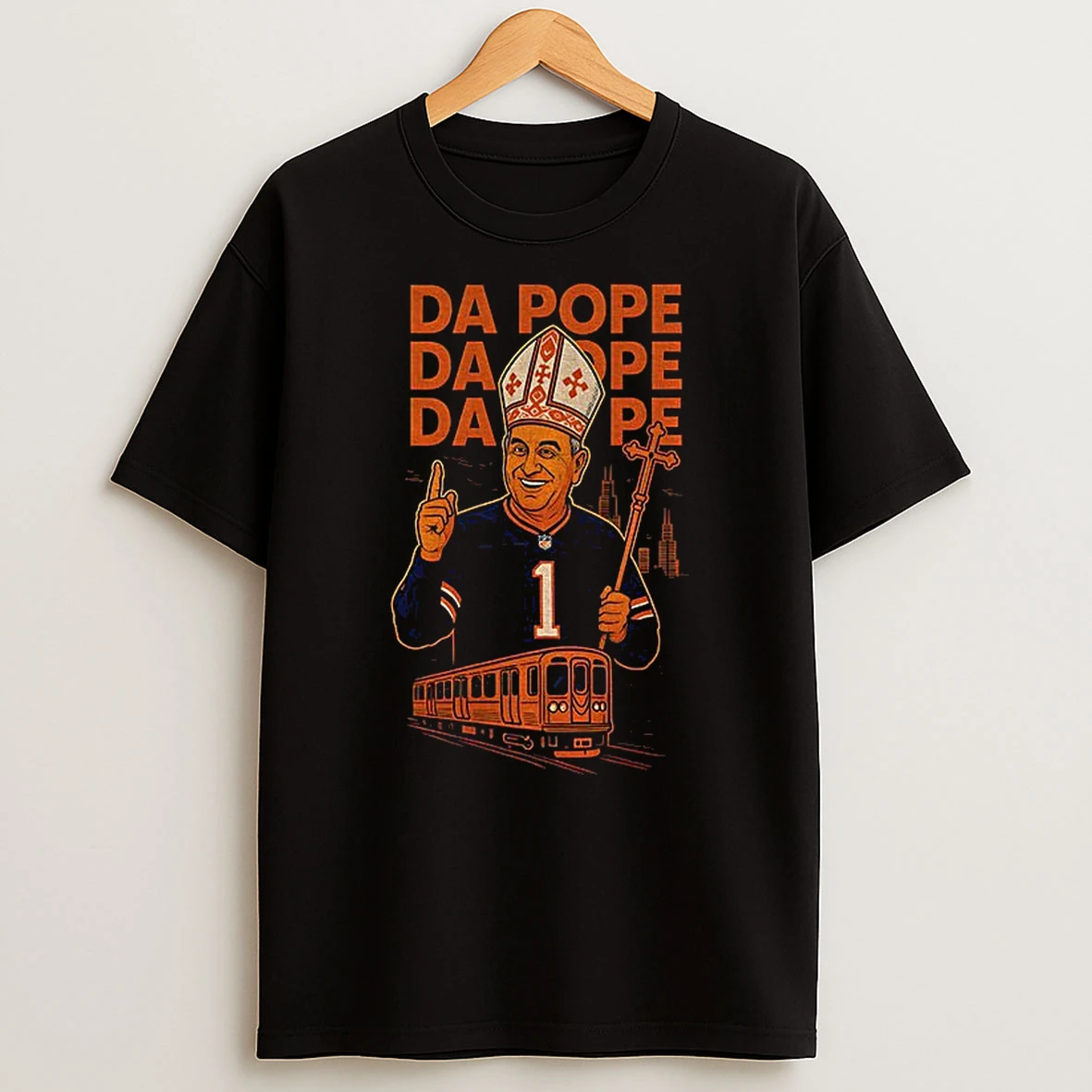 Da Pope Jaylon Johnson Chicago Bears Football Game Day T Shirt
