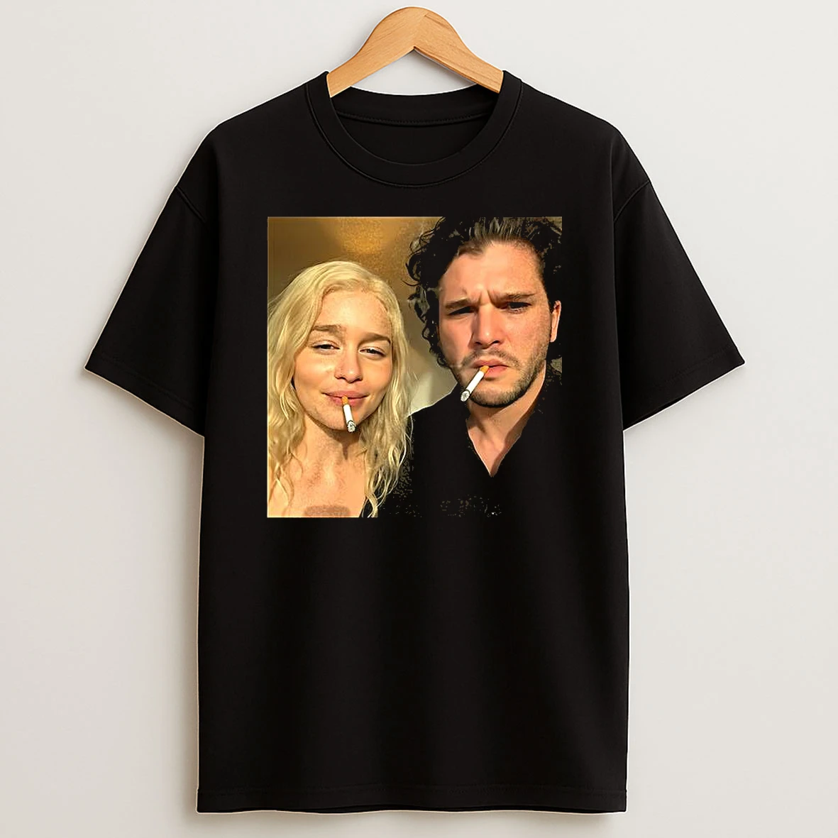 Daenerys Targaryen And Jon Snow Smoking Game Of Thrones Meme T Shirt