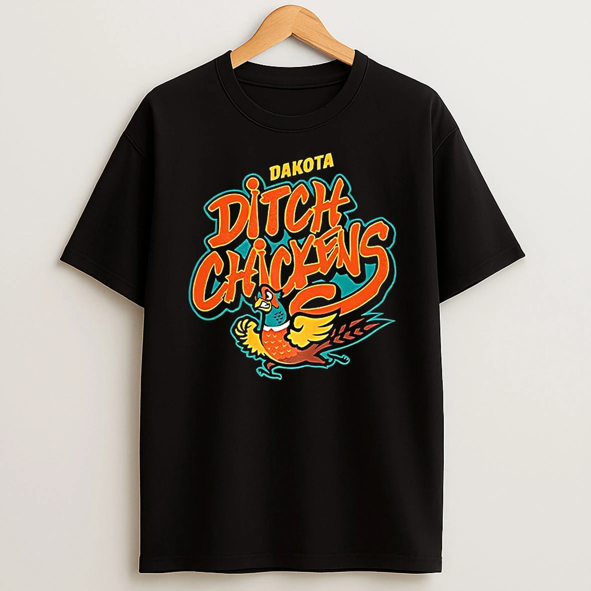 Dakota Ditch Chickens Cartoon T Shirt