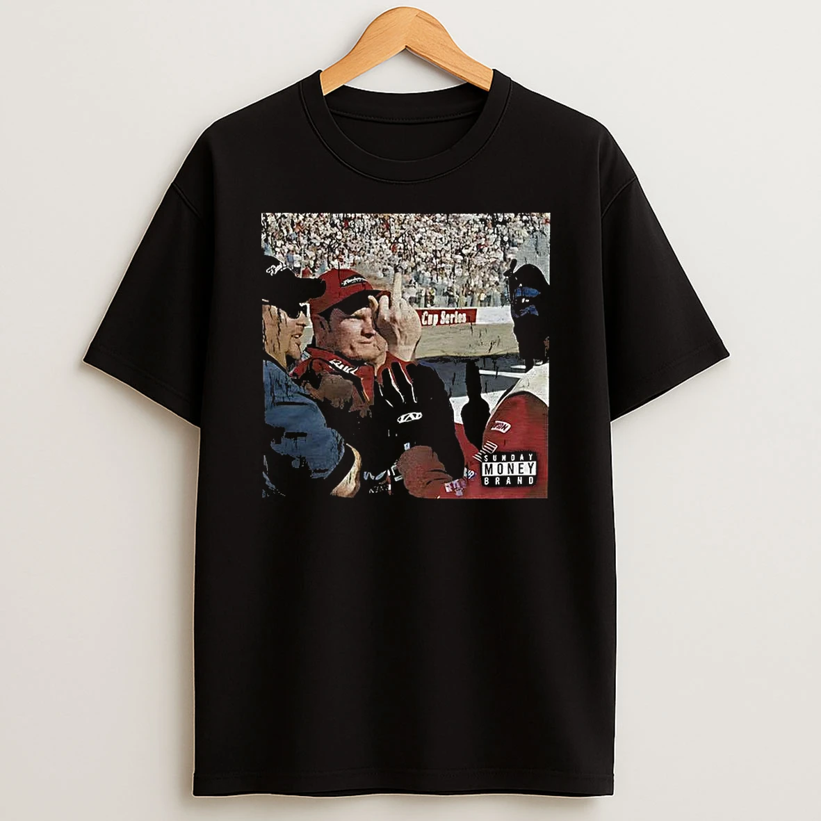 Dale Earnhardt Jr Middle Finger Nascar Drivers Retro Meme T Shirt