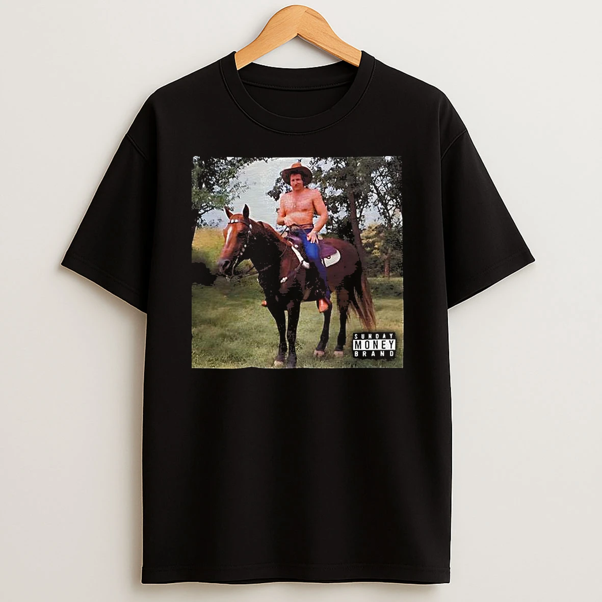 Dale Earnhardt Riding Horse Retro T Shirt