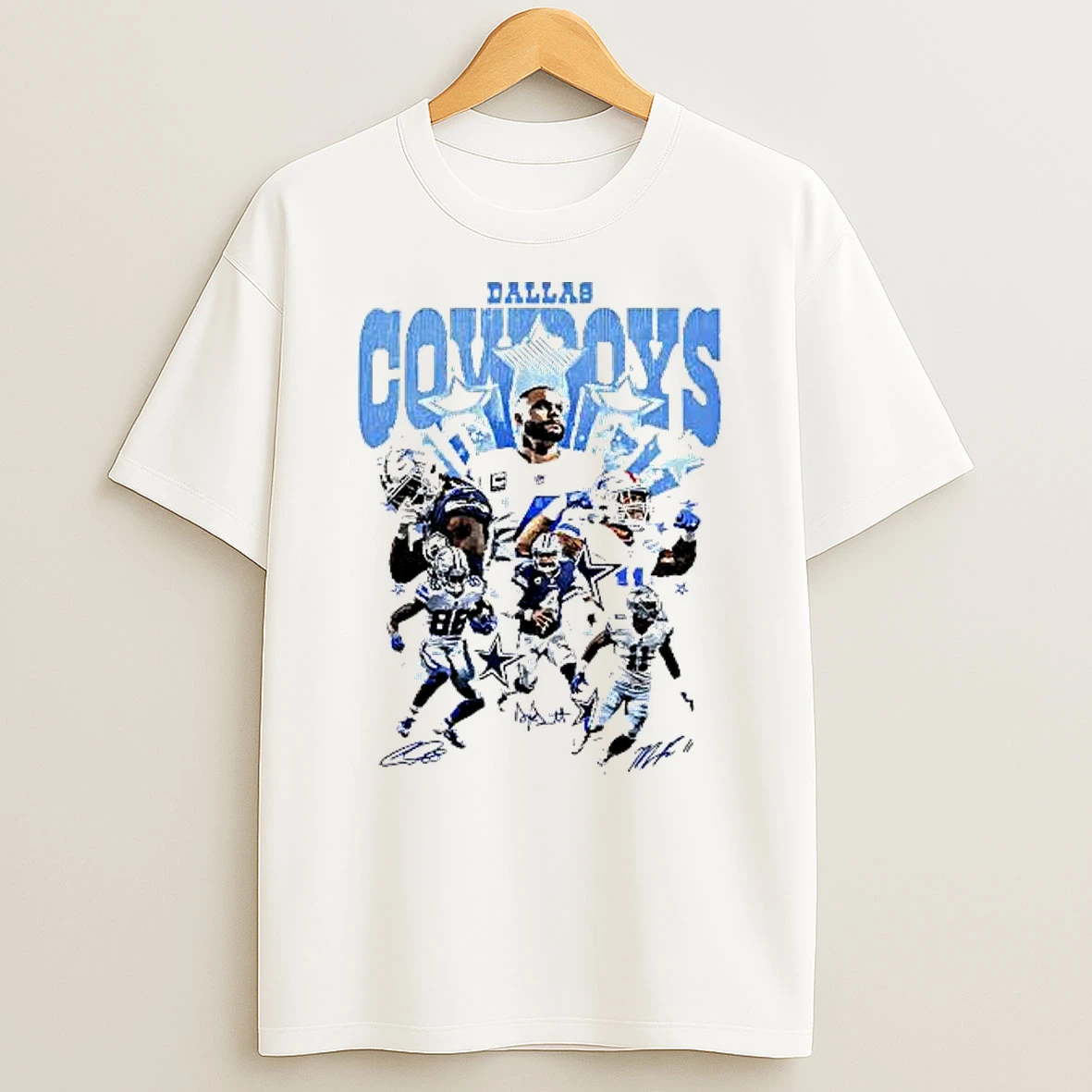 Dallas Cowboy Team Players Graphic T Shirt