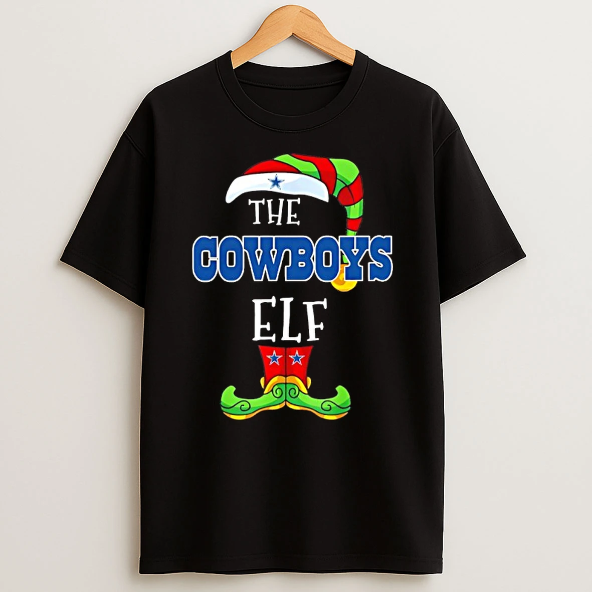 Dallas Cowboys Christmas Elf T Shirt