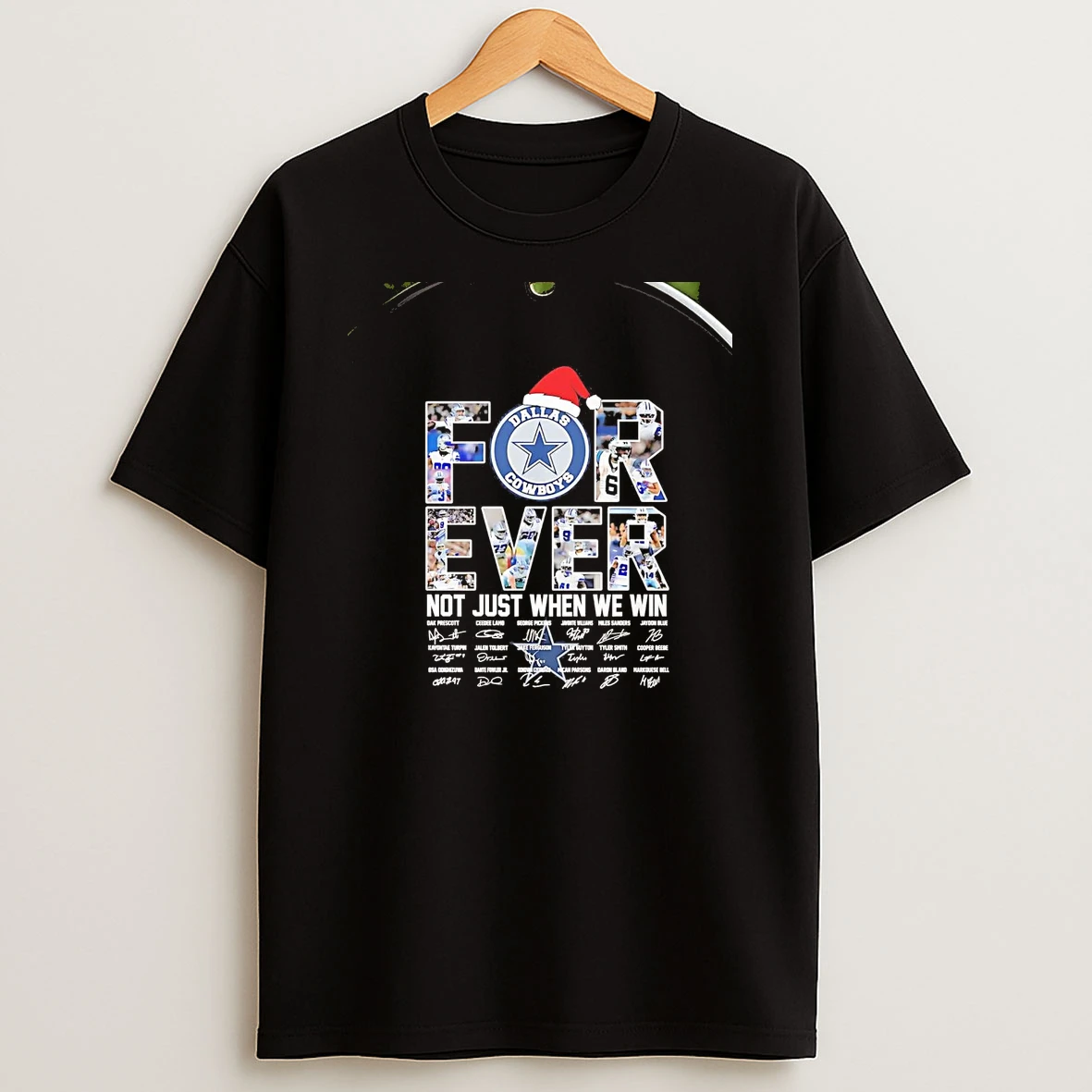 Dallas Cowboys Forever Not Just When We Win Christmas Chriast T Shirt
