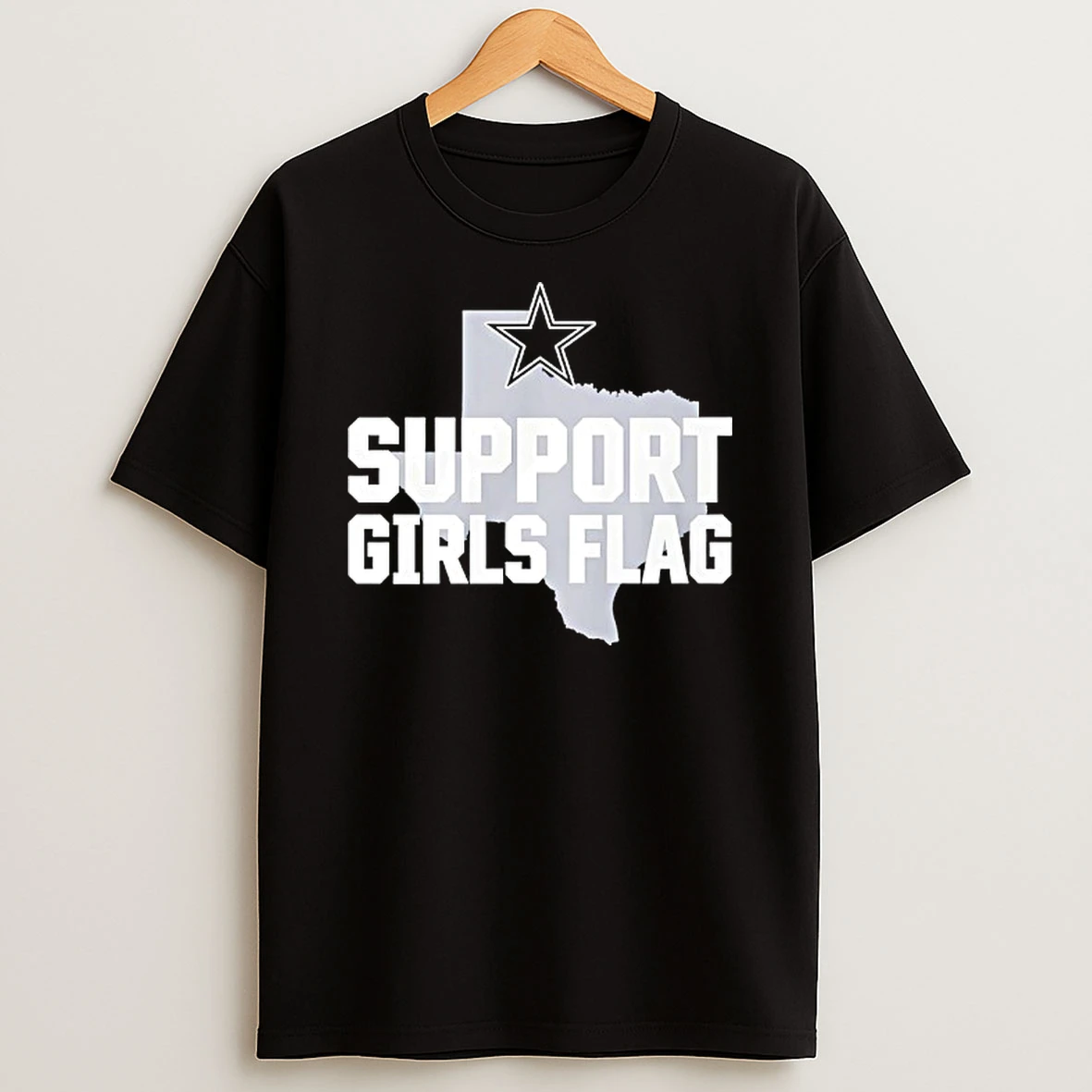 Dallas Cowboys Support Girls Flag T Shirt