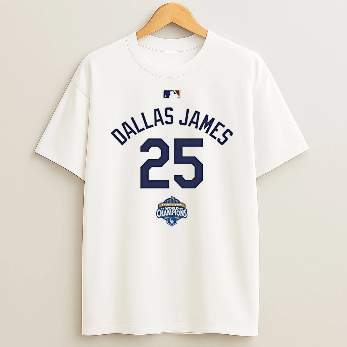 Dallas James 25 Back To Back Champs World Champions T Shirt