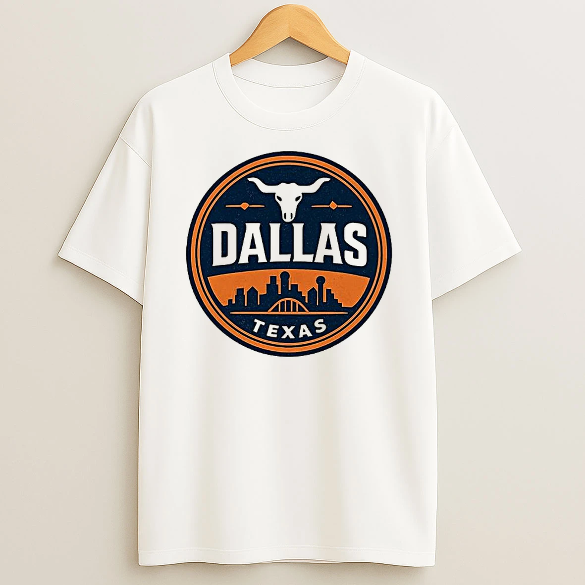 Dallas Texas Western Skyline Logo T Shirt