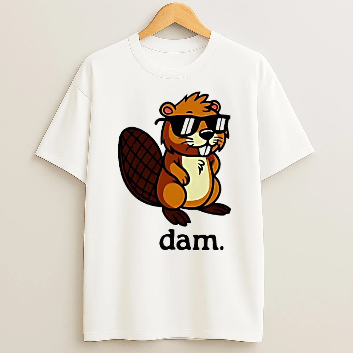 Dam Beaver Graphic T Shirt
