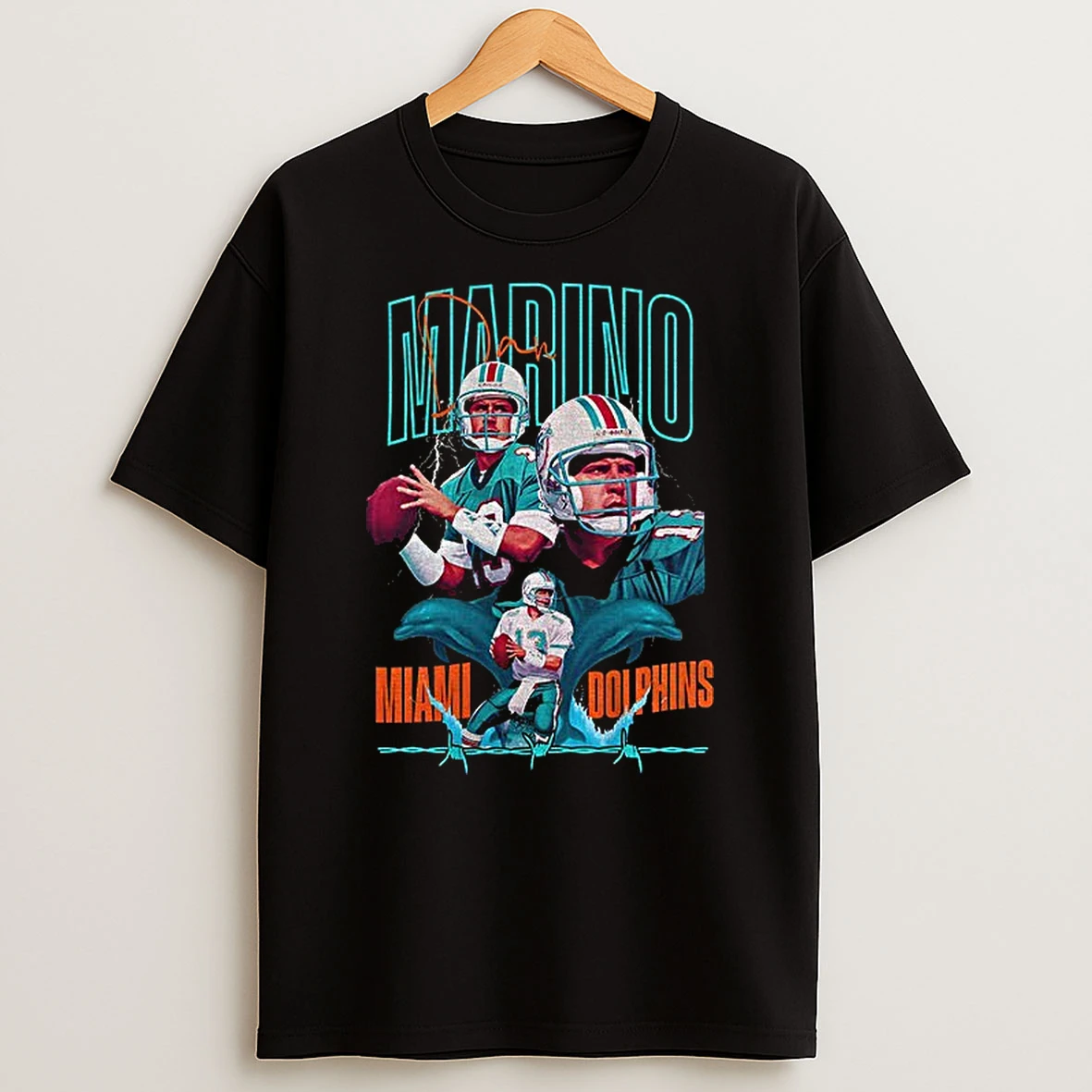 Dan Marino Miami Dolphins National Football League Legend Graphic T Shirt