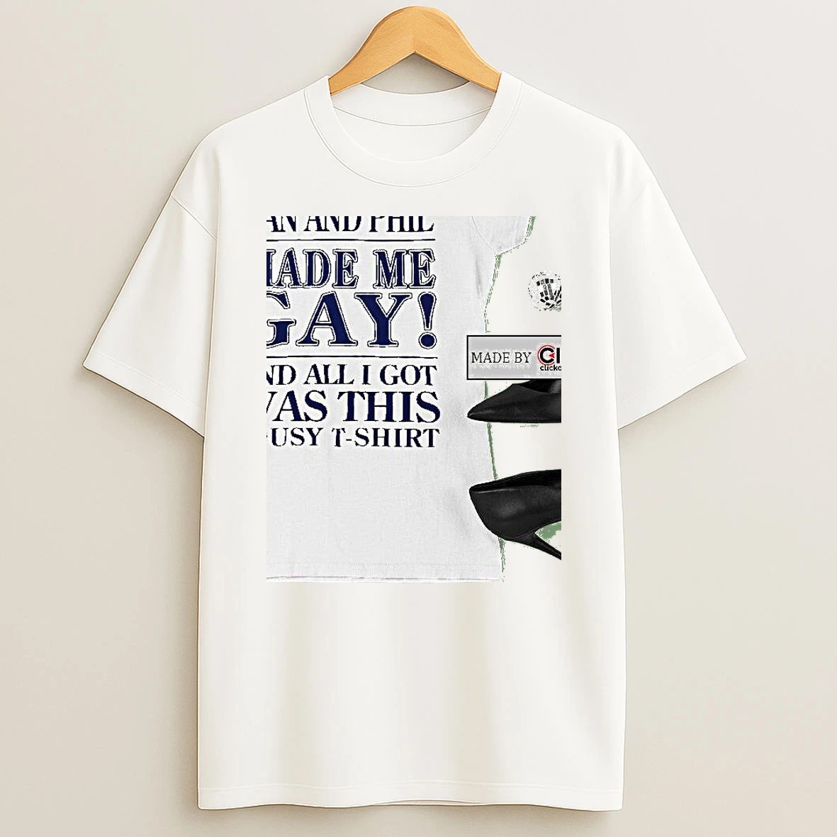 Dan And Phil Made Me Gay And All I Got Was This Lousy Letter Womens T Shirt