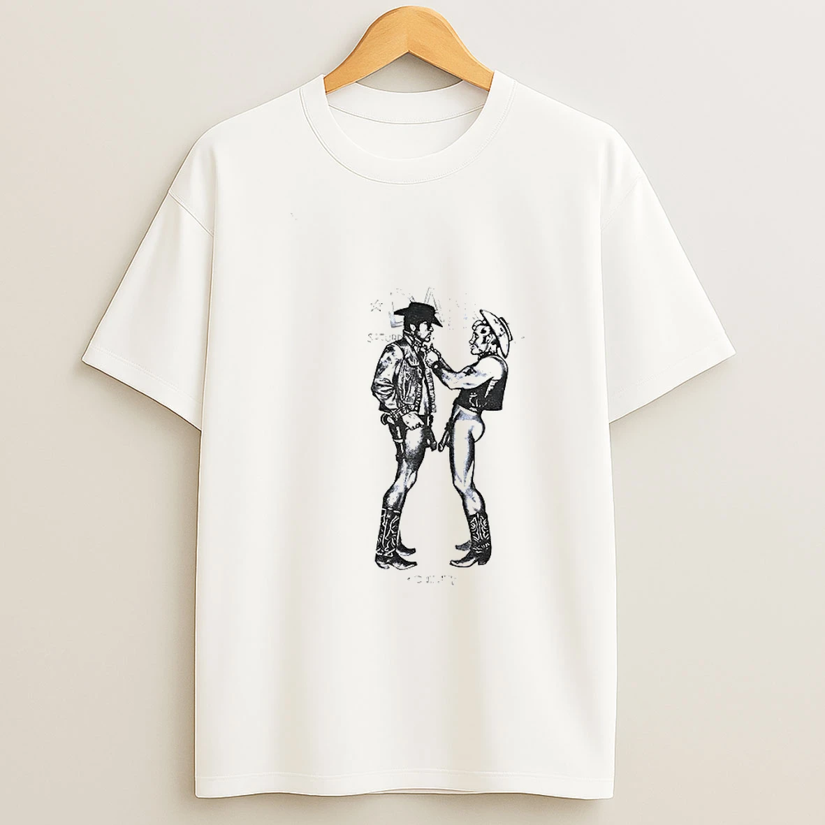 Dance Saturday Tom Of Finland Cowboys Kissing Lgbt Gay Erotic T Shirt