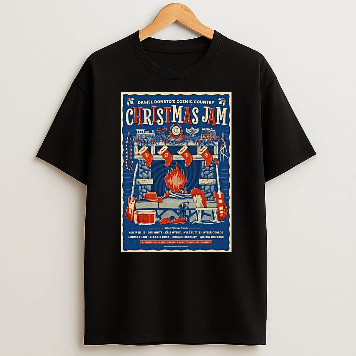 Daniel Donato Christmas Jam December 5 6 2025 Nashville Tn T Shirt