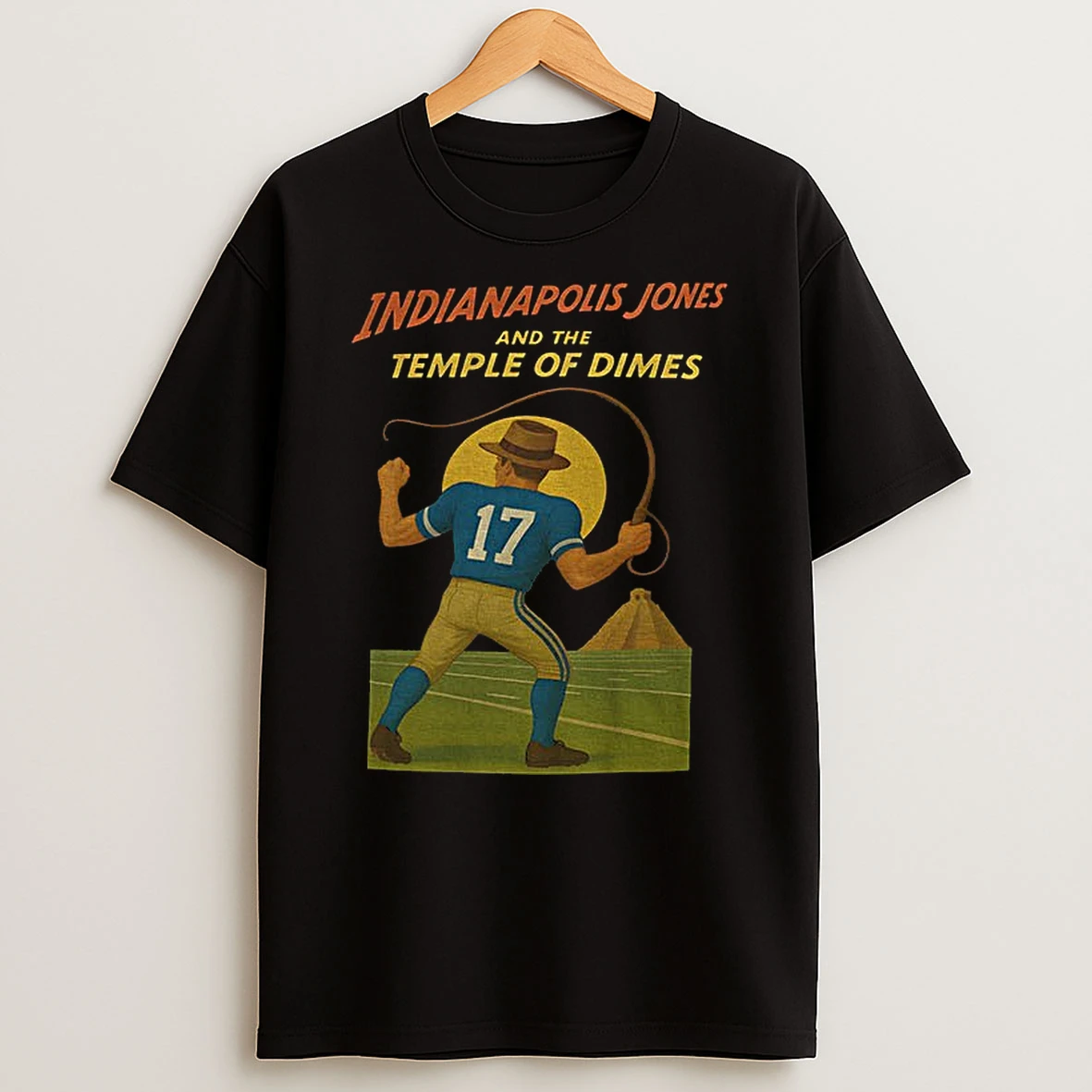 Daniel Jones Indianapolis Colts Jones And The Temple Of Dimes Movie Parody T Shirt