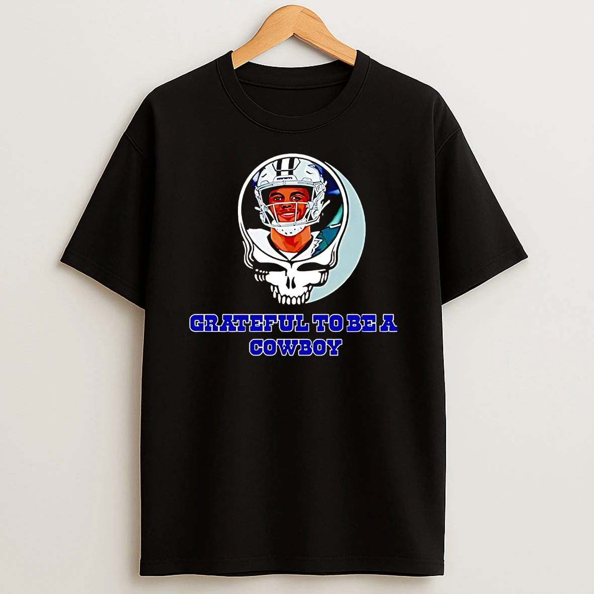 Dark Precott Grateful To Be A Cowboy T Shirt