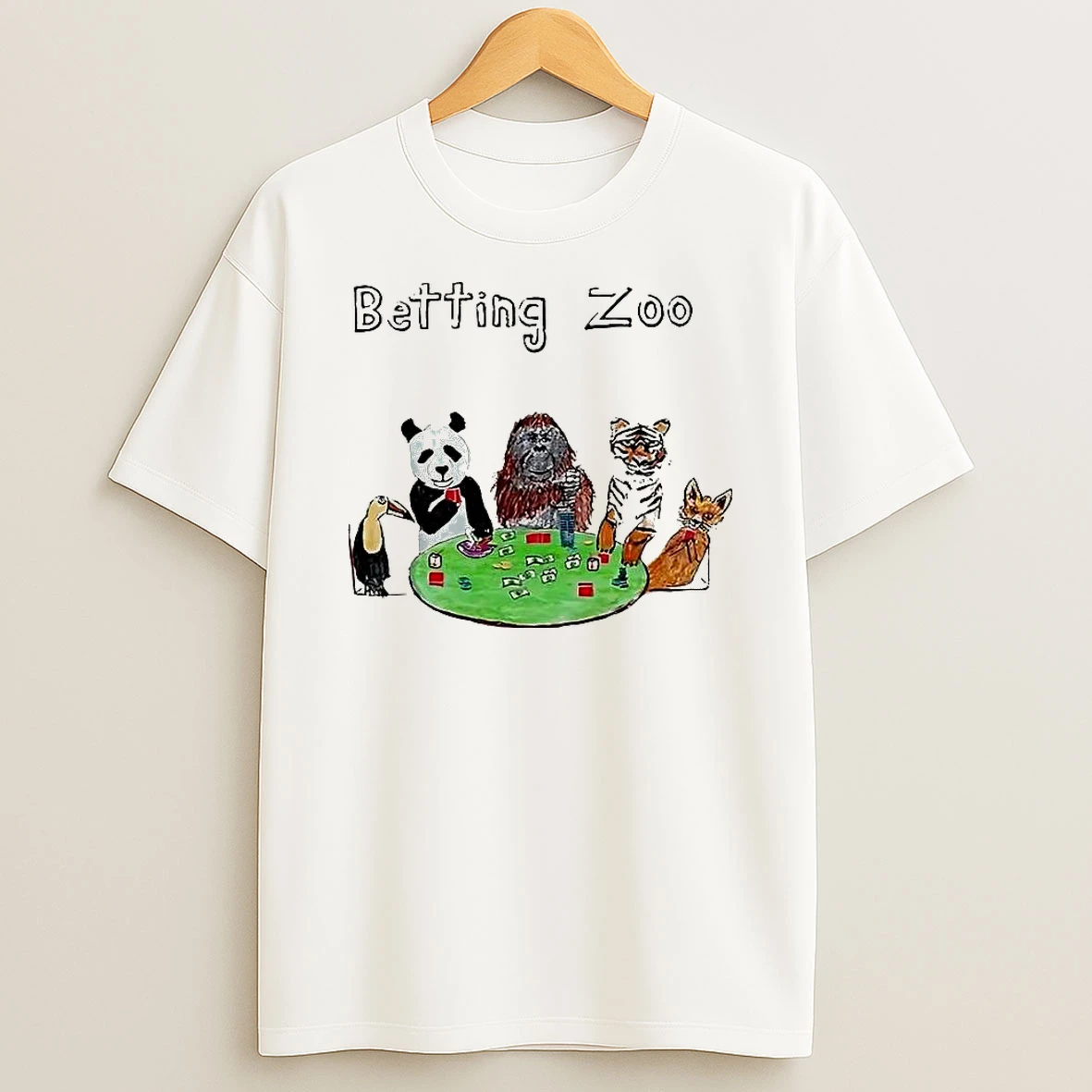 Dave Portnoy Betting Zoo Cartoon T Shirt