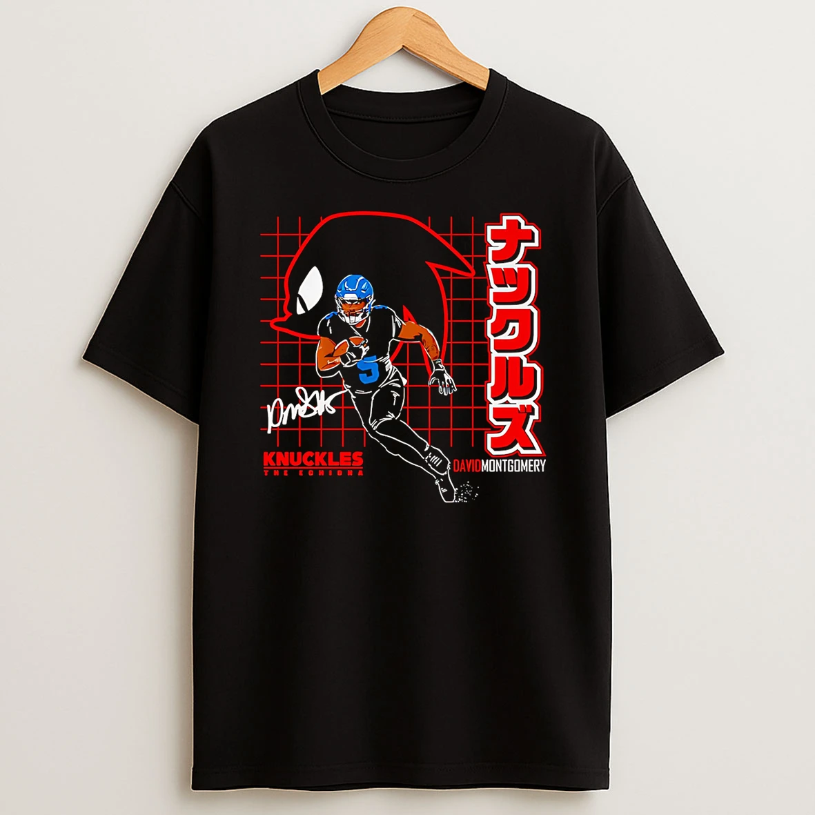 David Montgomery Knuckles The Echidna T Shirt