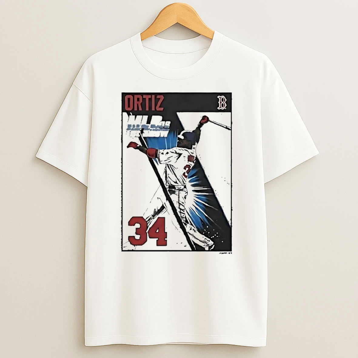 David Ortiz 34 Mlb The Show 06 Cover Boston Red Sox T Shirt