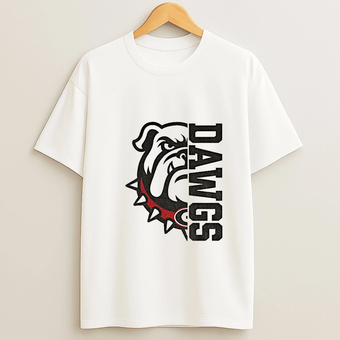Dawgs Split Bulldog Georgia Bulldogs T Shirt