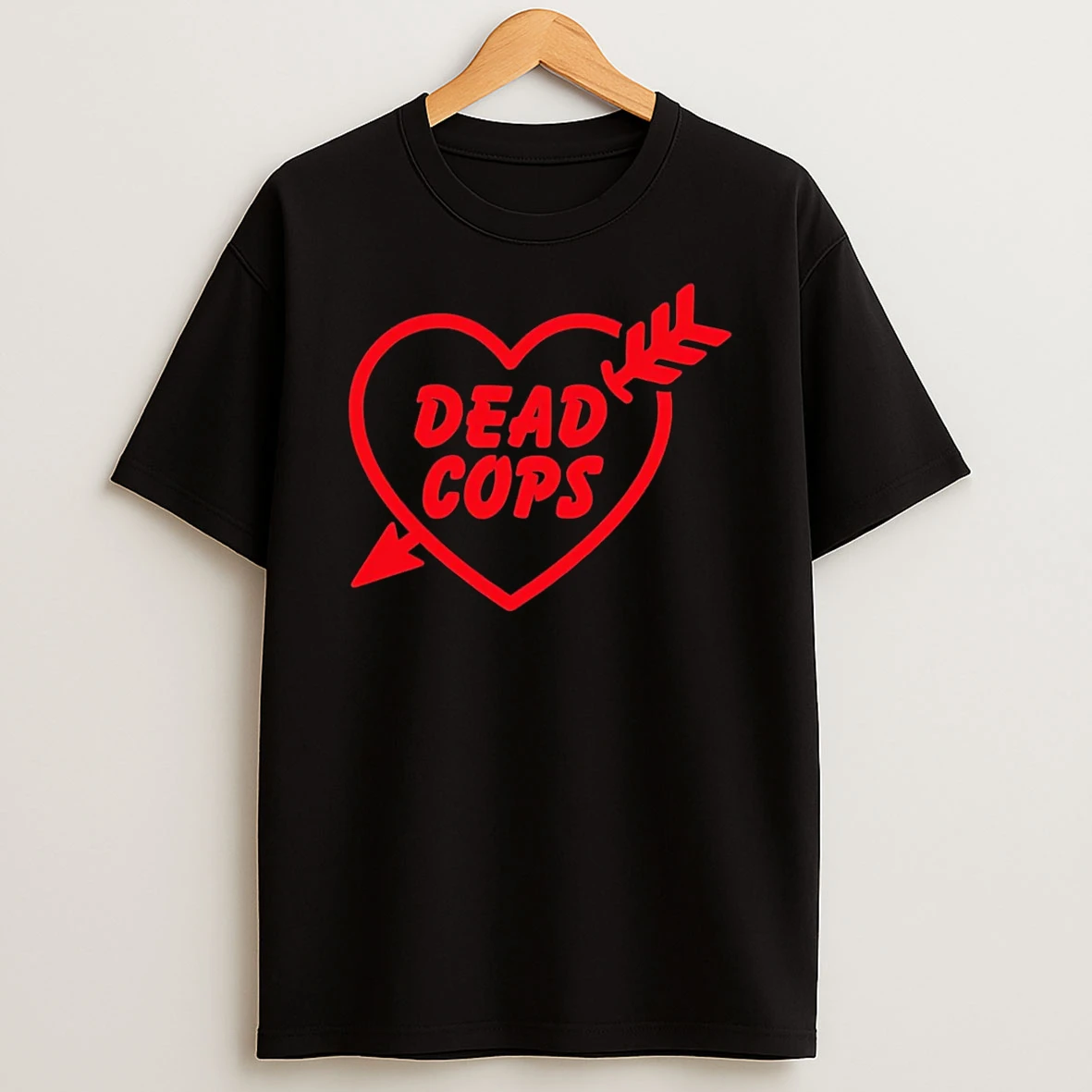 Dead Cops Heart T Shirt