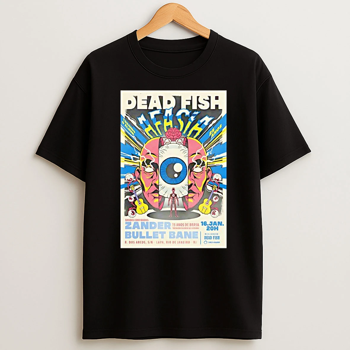 Dead Fish 1 16 2026 Rio De Janeiro Rj T Shirt