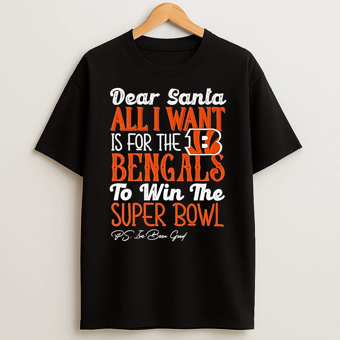Dead Santa All I Want Is For The Cincinnati Bengals To Win The Championship T Shirt
