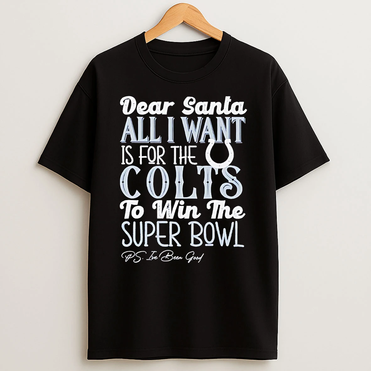 Dead Santa All I Want Is For The Indianapolis Colts To Win The Championship T Shirt