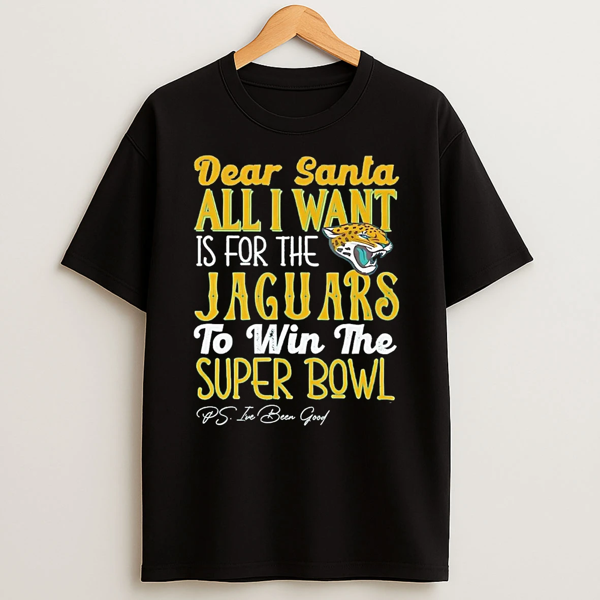 Dead Santa All I Want Is For The Jacksonville Jaguars To Win The Championship T Shirt