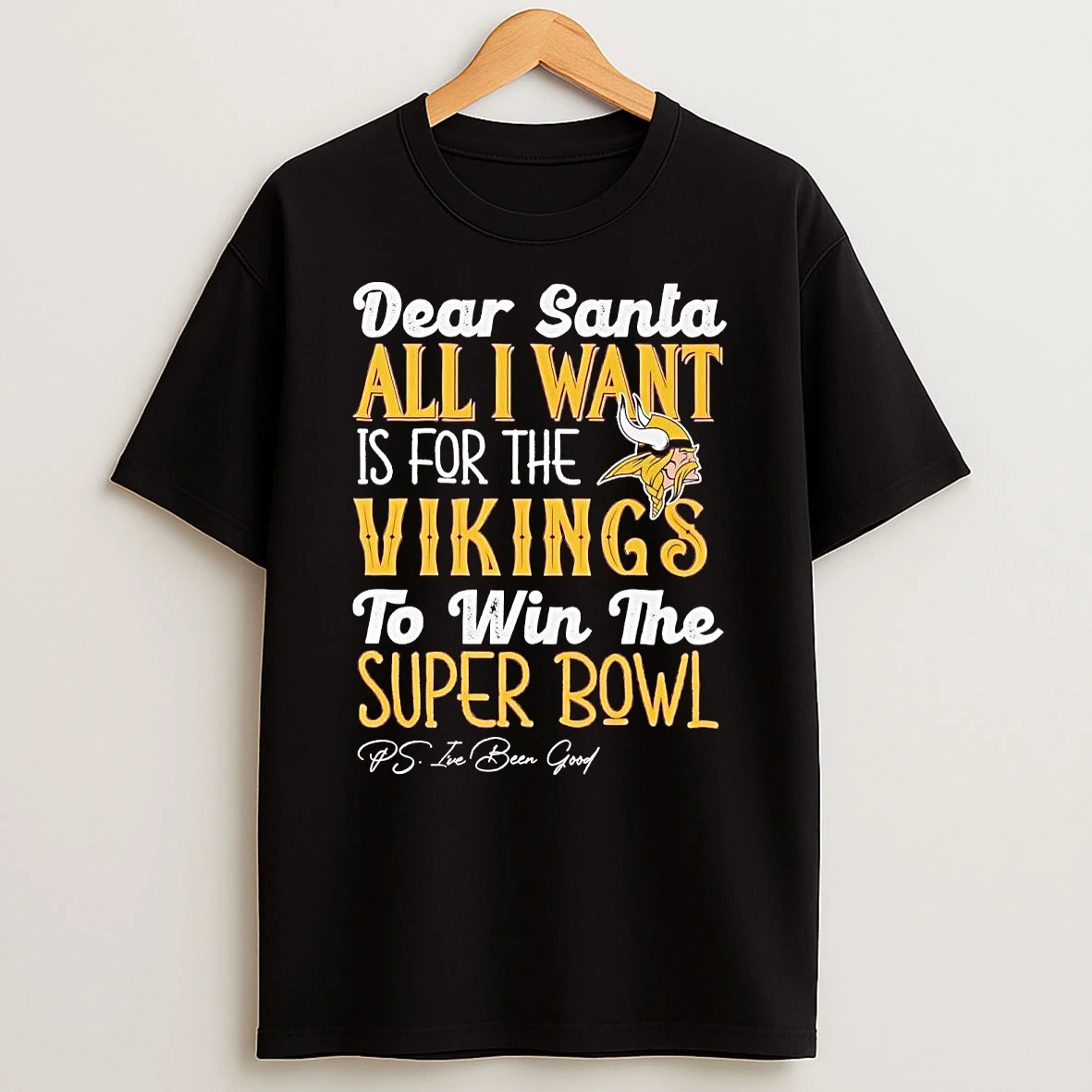 Dead Santa All I Want Is For The Minnesota Vikings To Win The Championship T Shirt