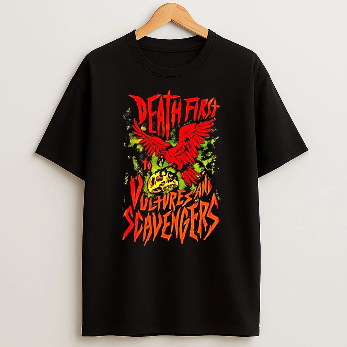 Death First To Vultures And Scavengers Eagle Graphic T Shirt