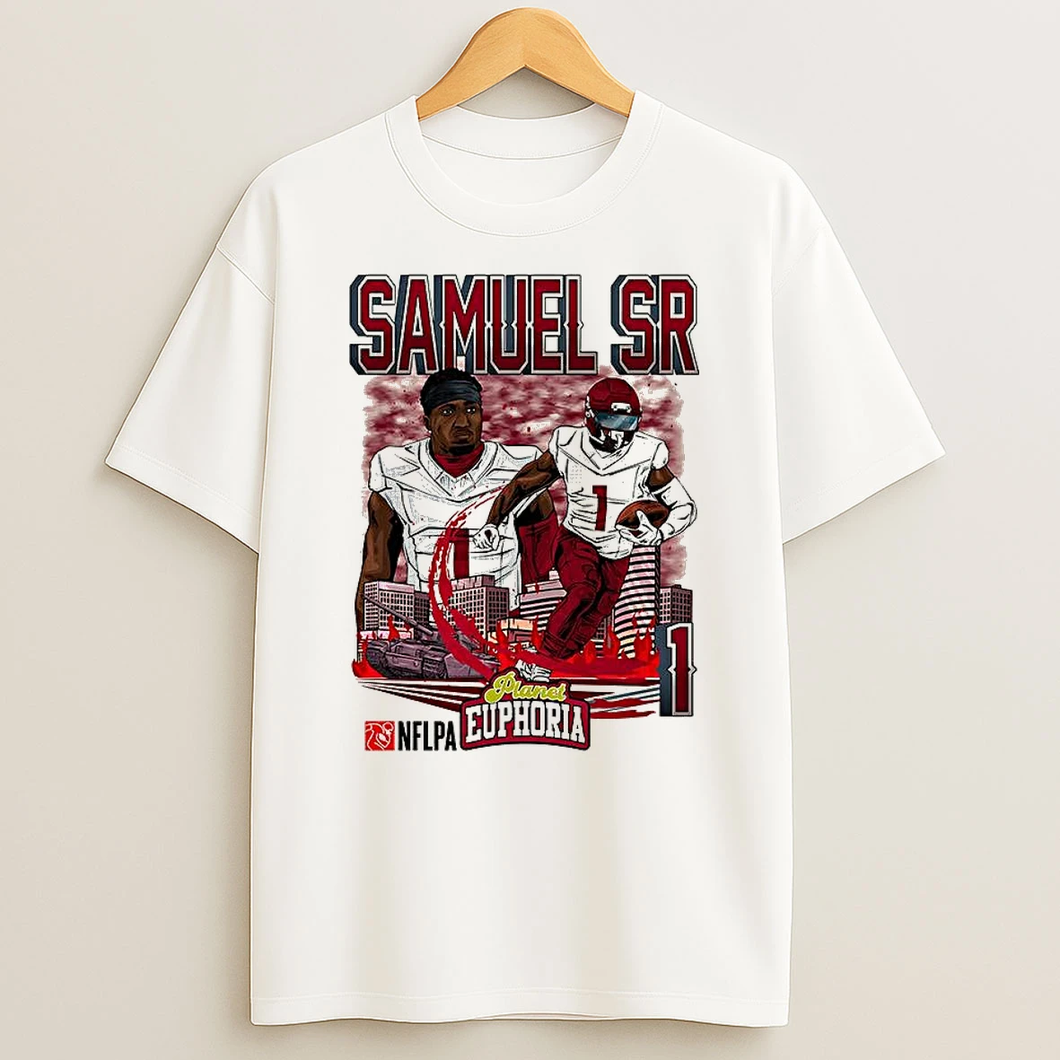 Deebo Samuel Sr Washington Commanders Football Tank Player Number 1 Cartoon T Shirt