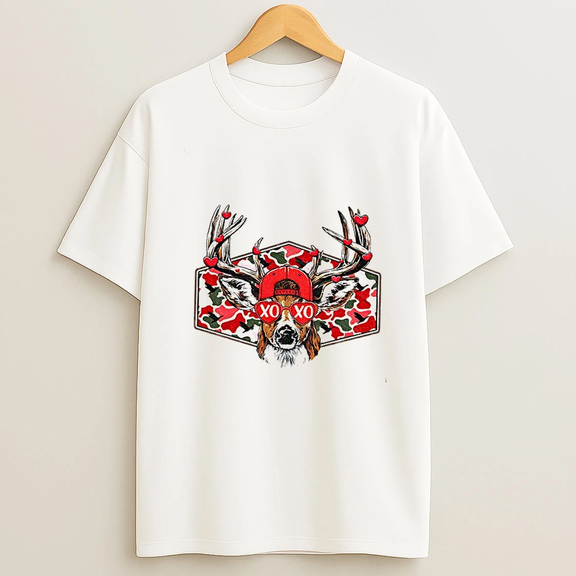 Deer Hunter Valentines Hunting Xo Xo T Shirt