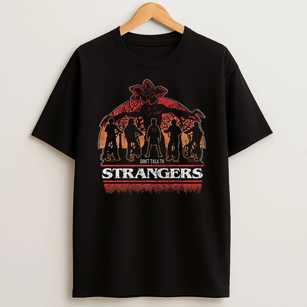 Demogorgon Monster From Upside Down Dont Talk To Strangers Things T Shirt