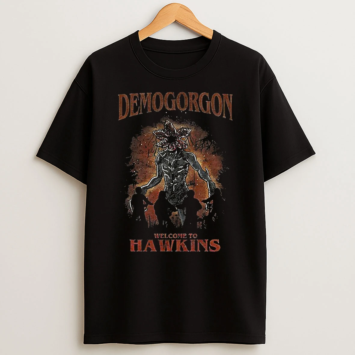 Demogorgon Stranger Things Welcome To Hawkins Vintage T Shirt
