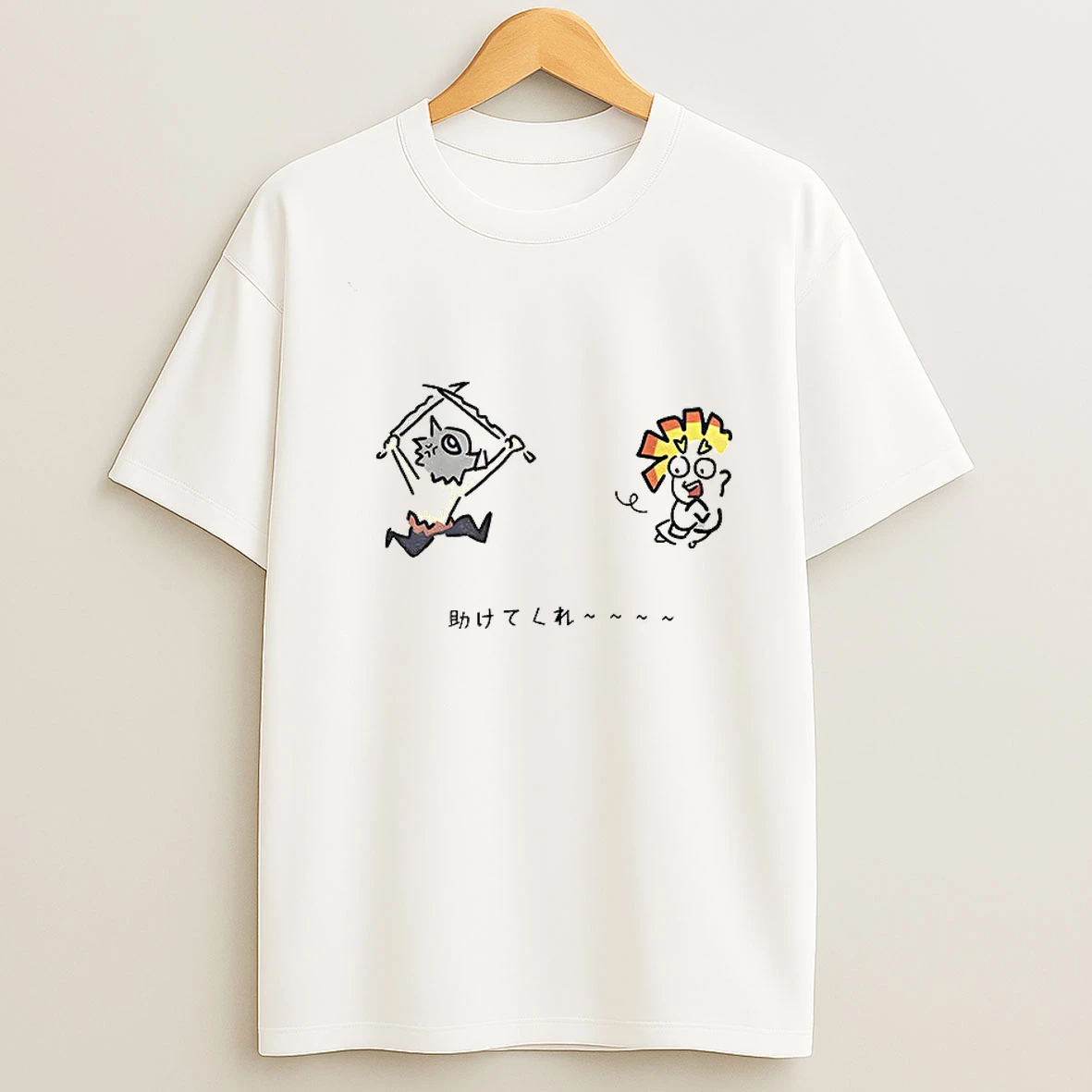 Demon Slayer Zenitsu Inosuke Chase T Shirt