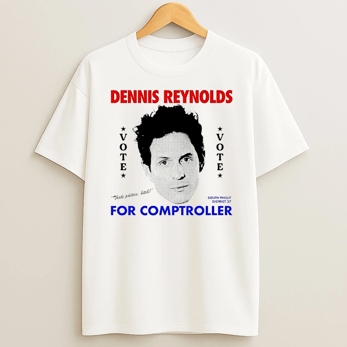 Dennis Reynolds For Comptroller Circle T Shirt