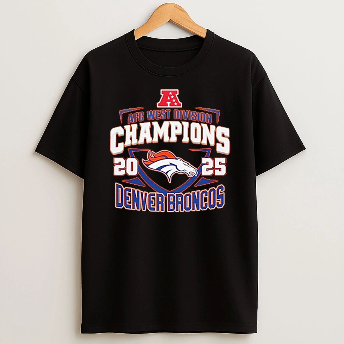 Denver Broncos 2025 Afc West Division Champions Logo T Shirt