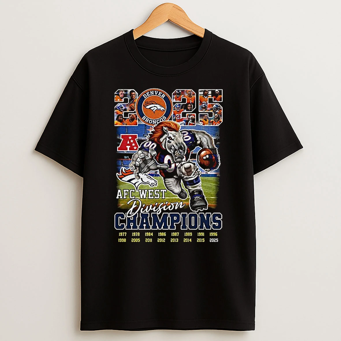 Denver Broncos Afc West Division Champions 2025 T Shirt