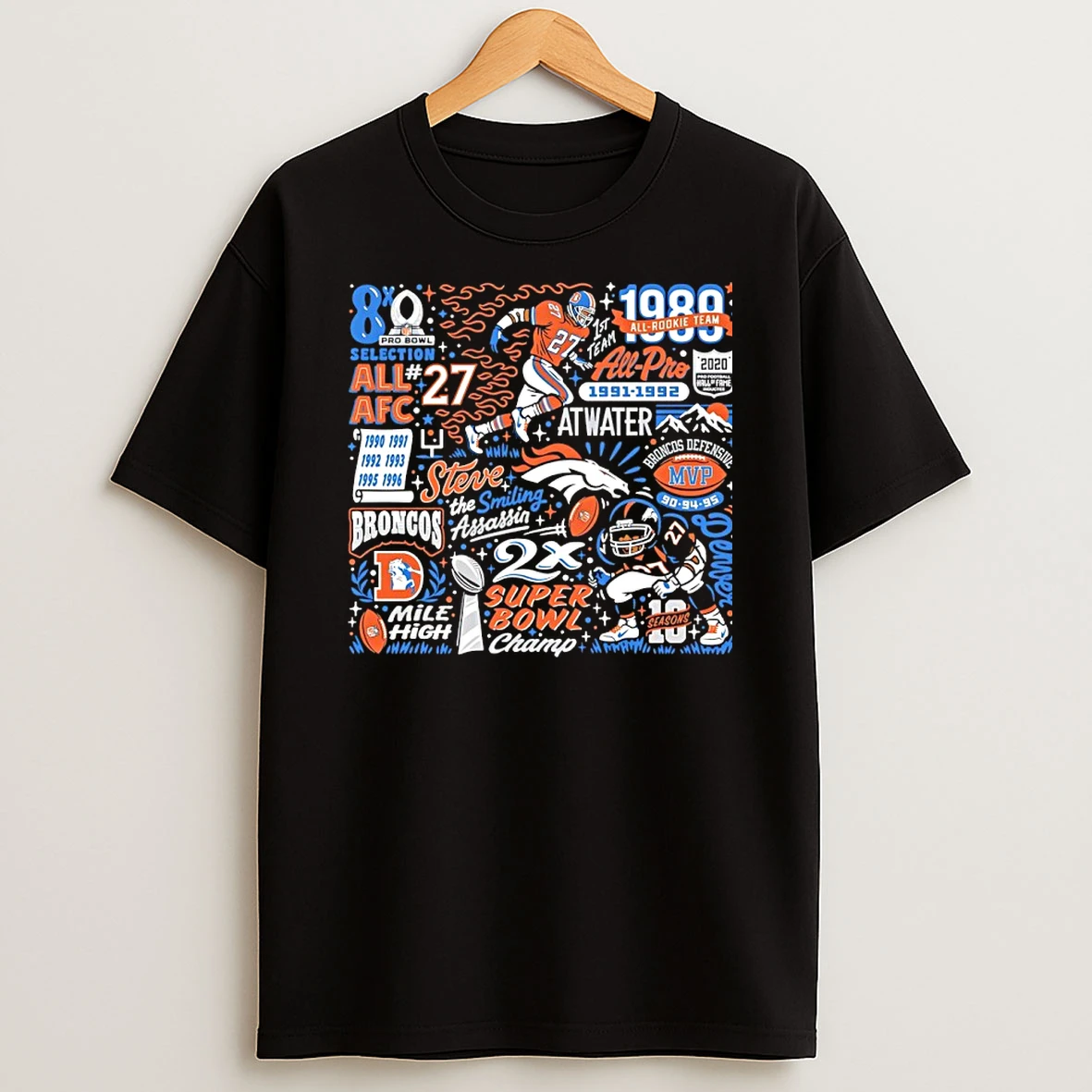 Denver Broncos Atwater Grill Empower Field Stadium Graphic T Shirt