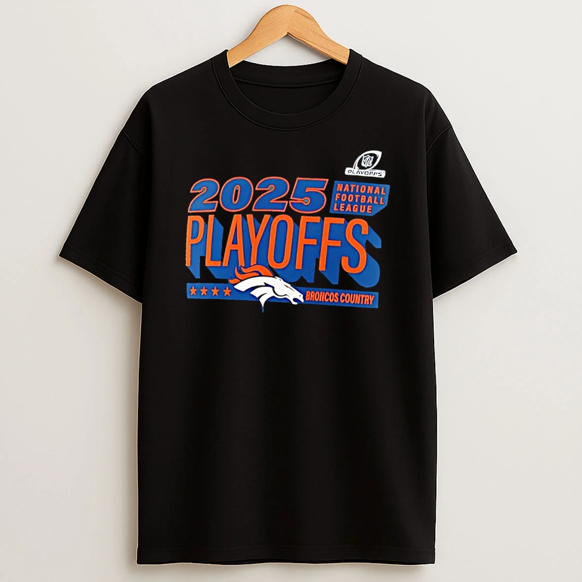 Denver Broncos Charcoal 2025 Nfl Playoffs Ready T Shirt