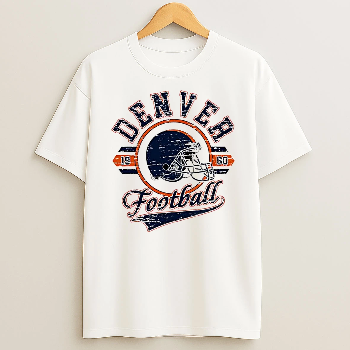 Denver Broncos Football 1960 Helmet T Shirt