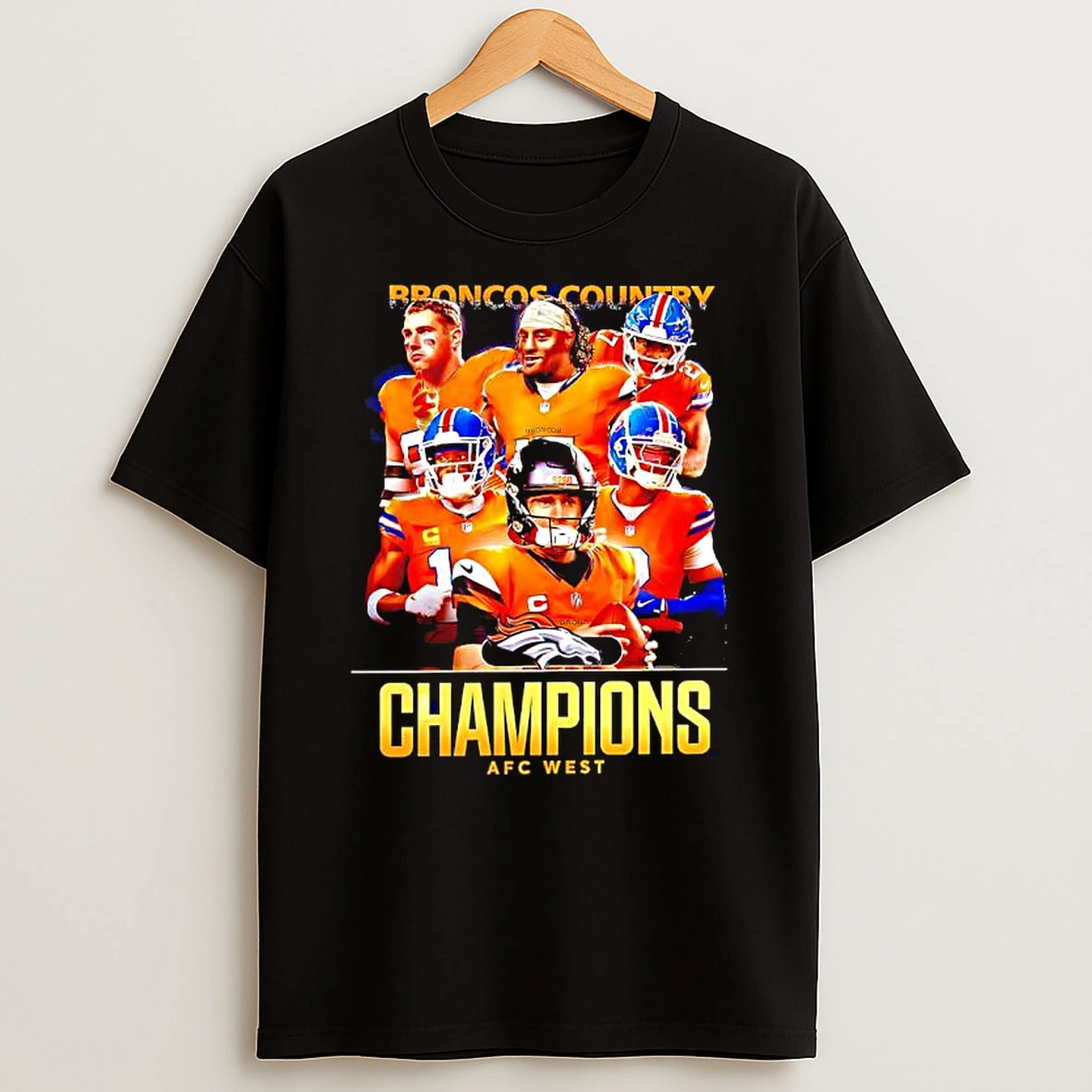 Denver Broncos Country Champions Afc West Graphic T Shirt