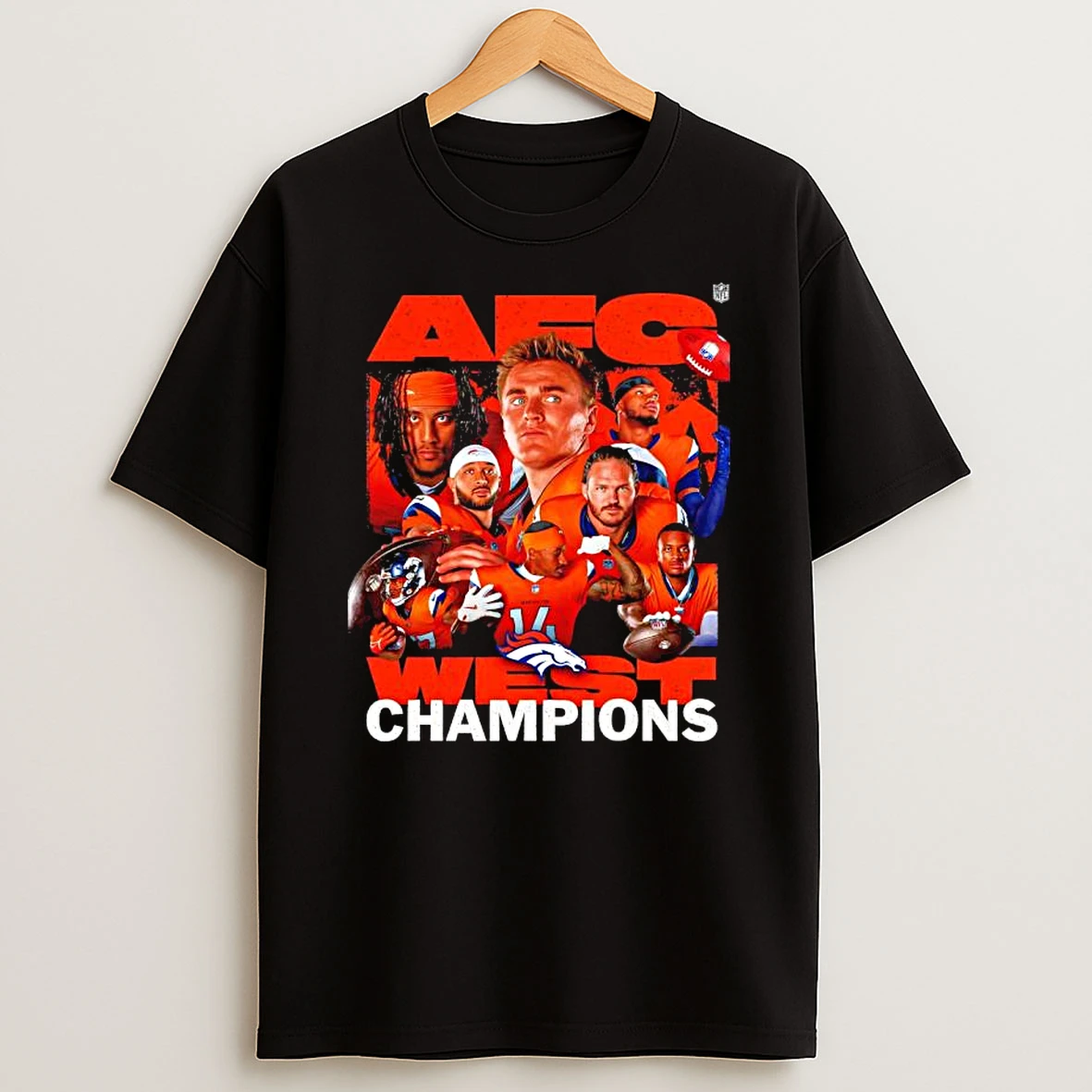 Denver Broncos Logo 2025 Afc West Division Champions T Shirt