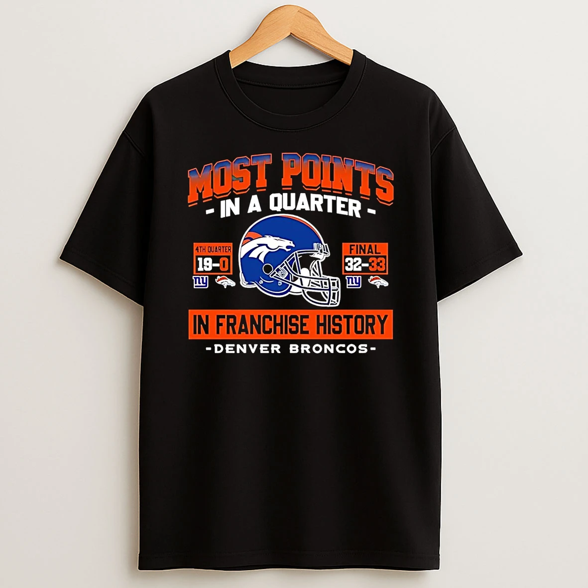 Denver Broncos Most Points In A Quarter In Franchise History T Shirt