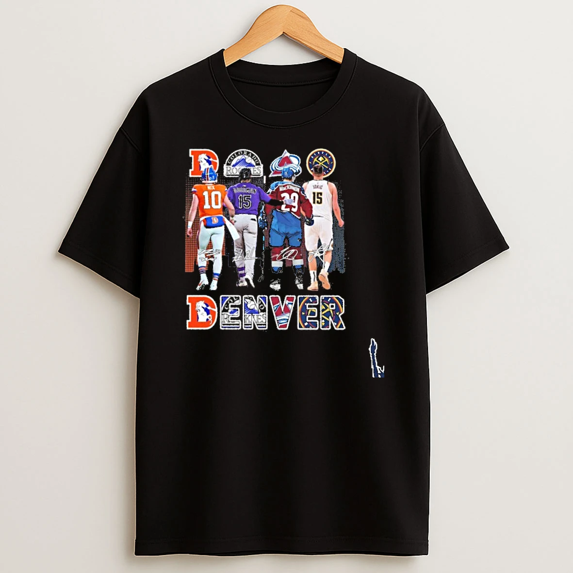 Denver Team Player Signature T Shirt