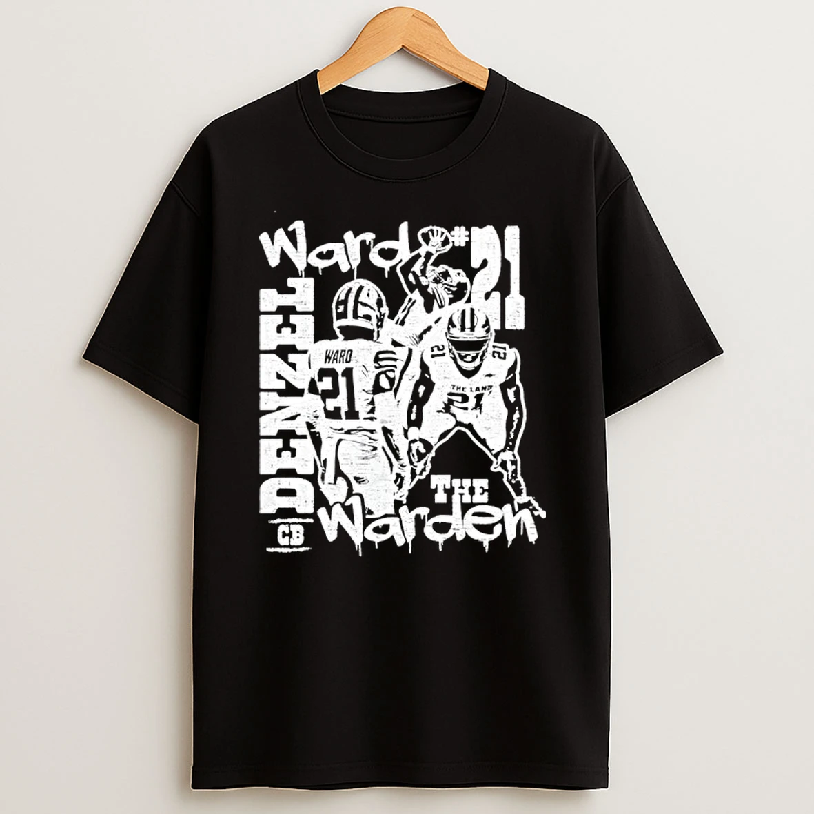 Denzel Ward Graffiti Collage T Shirt