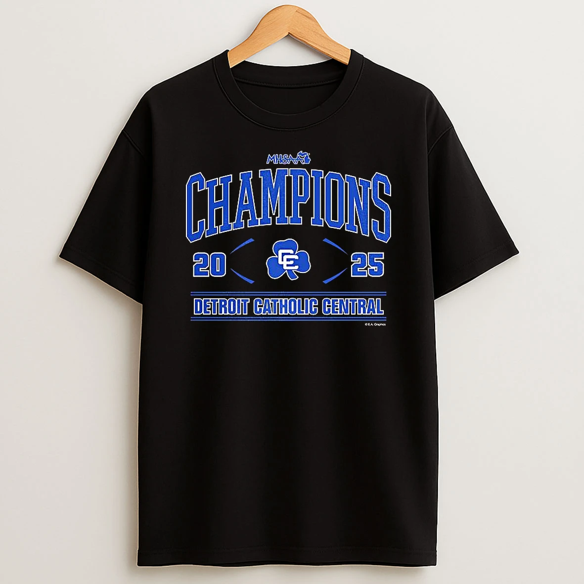Detroit Catholic Central 2025 Mhsaa Football Division 1 Champions T Shirt