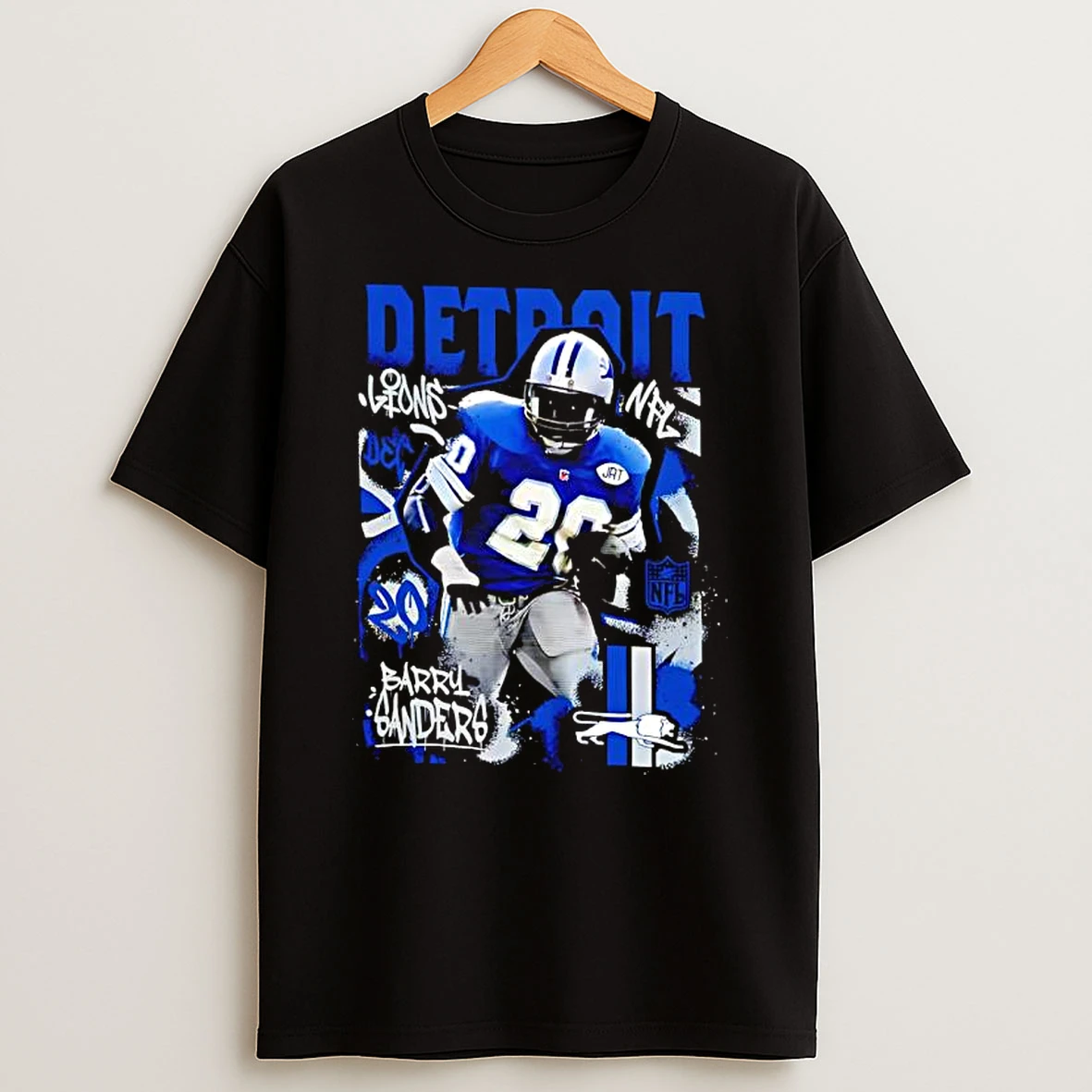 Detroit Lions Barry Sanders Star Player T Shirt